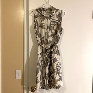 Linen dress button down